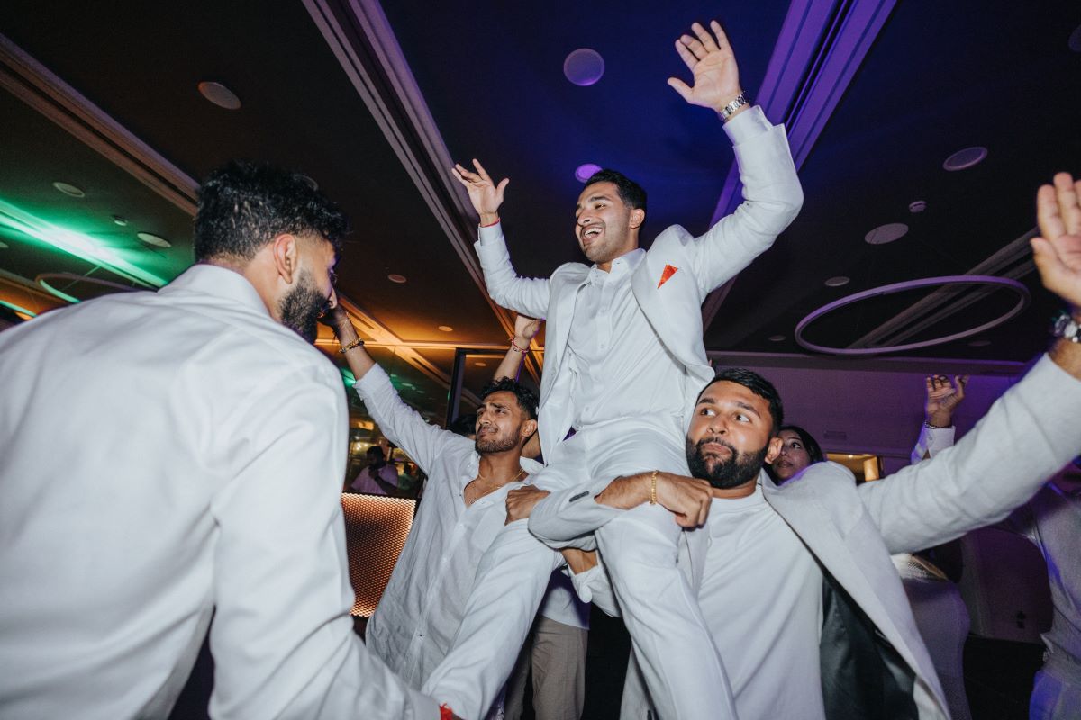 Ptaufiq Indian Destination Wedding Castell de Sant Marcal Barcelona Spain Serena and Manav Welcome Dinner 12