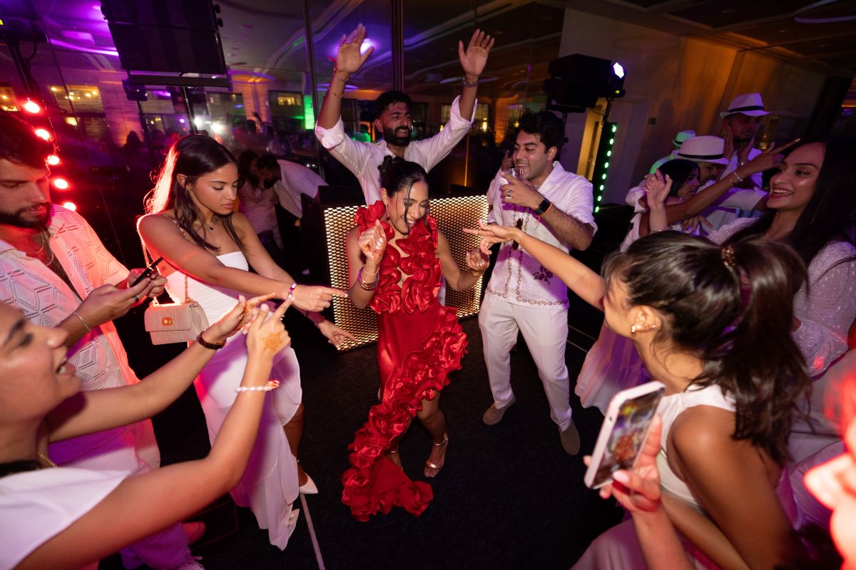 Ptaufiq Indian Destination Wedding Castell de Sant Marcal Barcelona Spain Serena and Manav Welcome Dinner 14