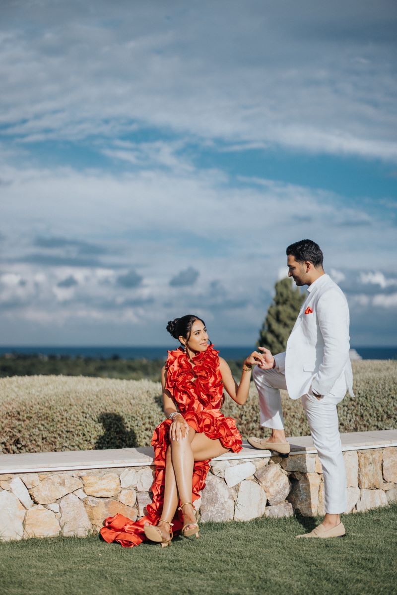 Ptaufiq Indian Destination Wedding Castell de Sant Marcal Barcelona Spain Serena and Manav Welcome Dinner 8