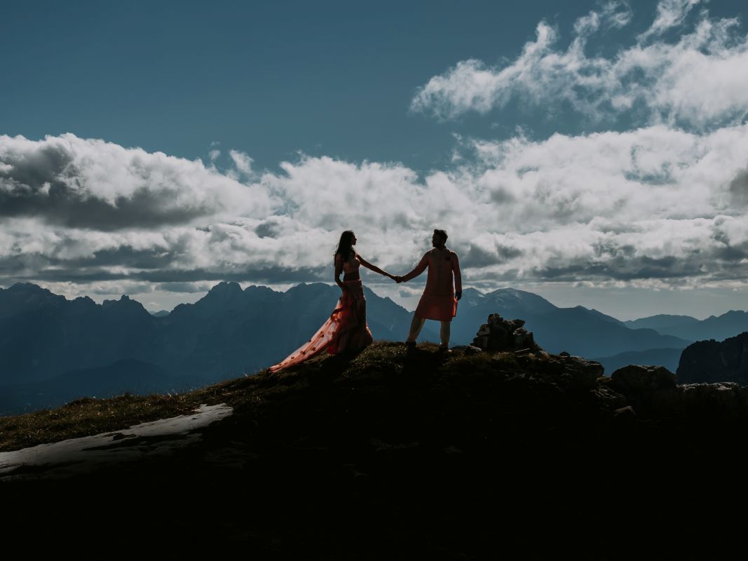 Ptaufiq Indian Wedding Engagement Shoot Dolomites Italy 11