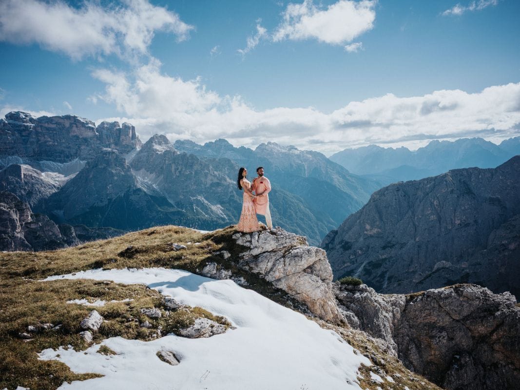 Ptaufiq Indian Wedding Engagement Shoot Dolomites Italy 13