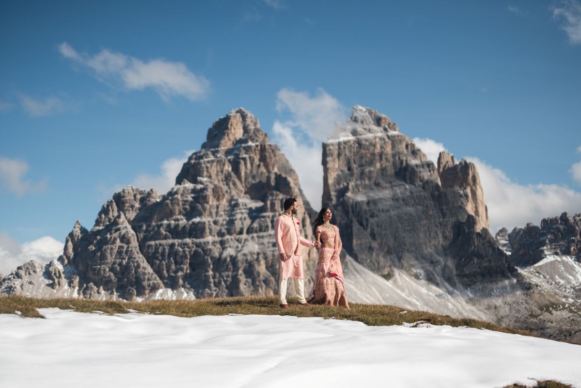 Ptaufiq Indian Wedding Engagement Shoot Dolomites Italy 14