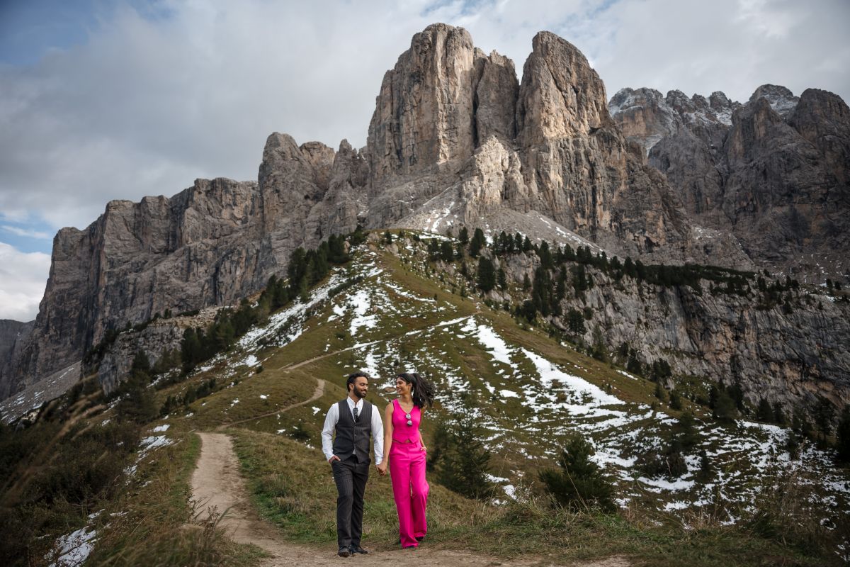 Ptaufiq Indian Wedding Engagement Shoot Dolomites Italy 16