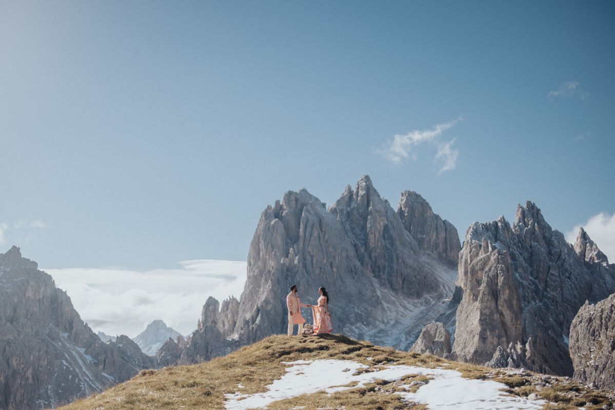 Ptaufiq Indian Wedding Engagement Shoot Dolomites Italy 6