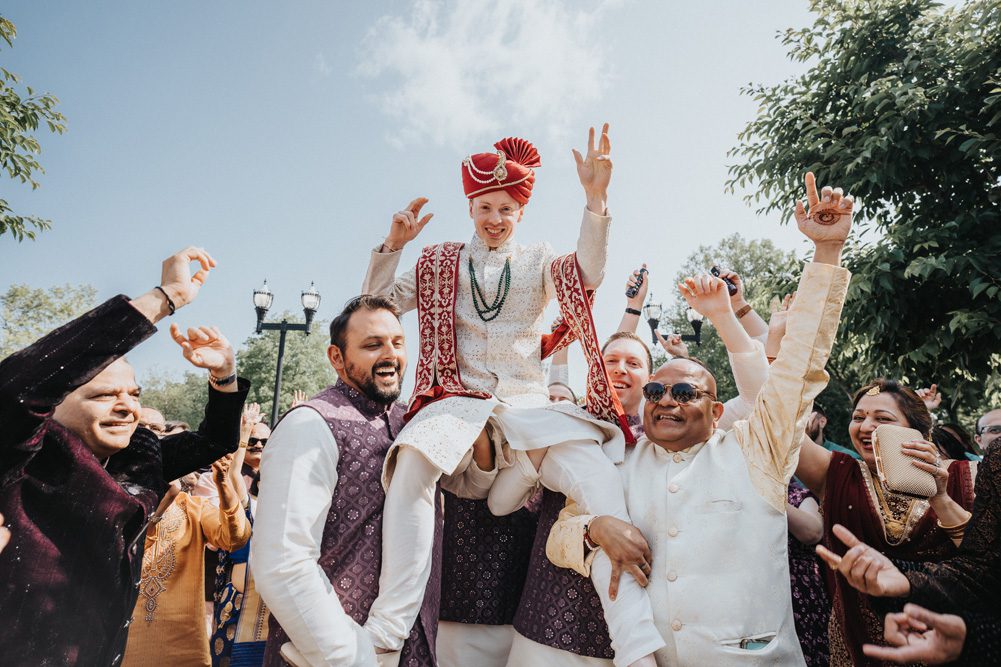 Rockleigh New Jersey Indian Fusion Wedding Ptaufiq Photography Baraat 3