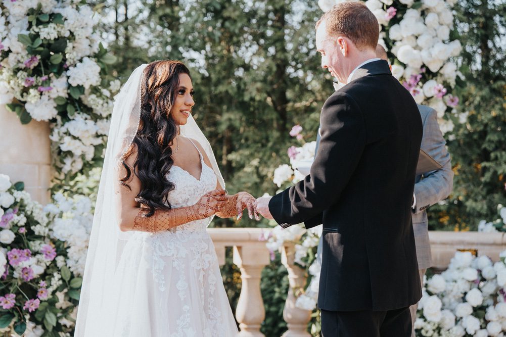 Rockleigh New Jersey Indian Fusion Wedding Ptaufiq Photography Ceremony 19