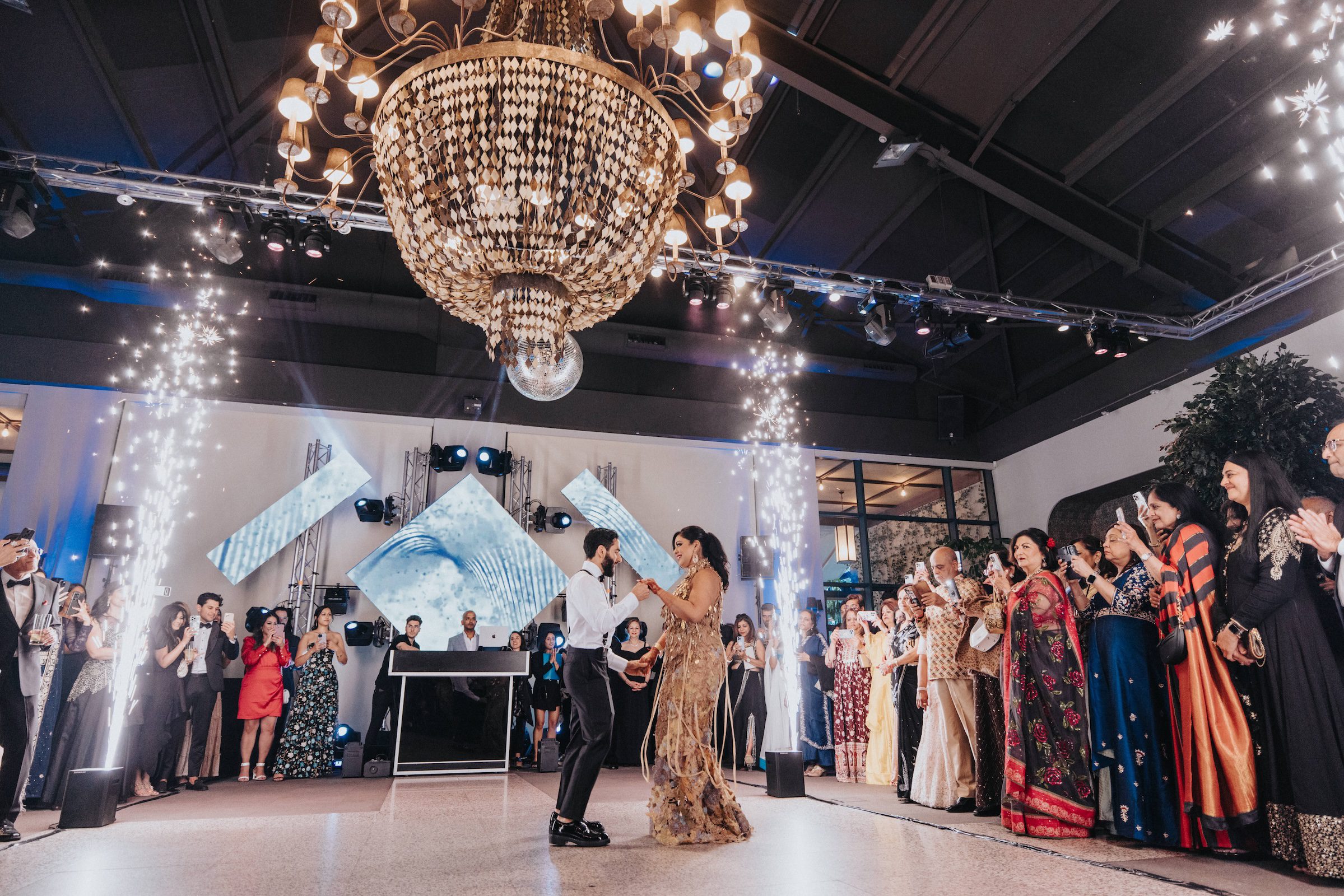 Rosewood Villa Magna Salamanca first dance of bride and groom 