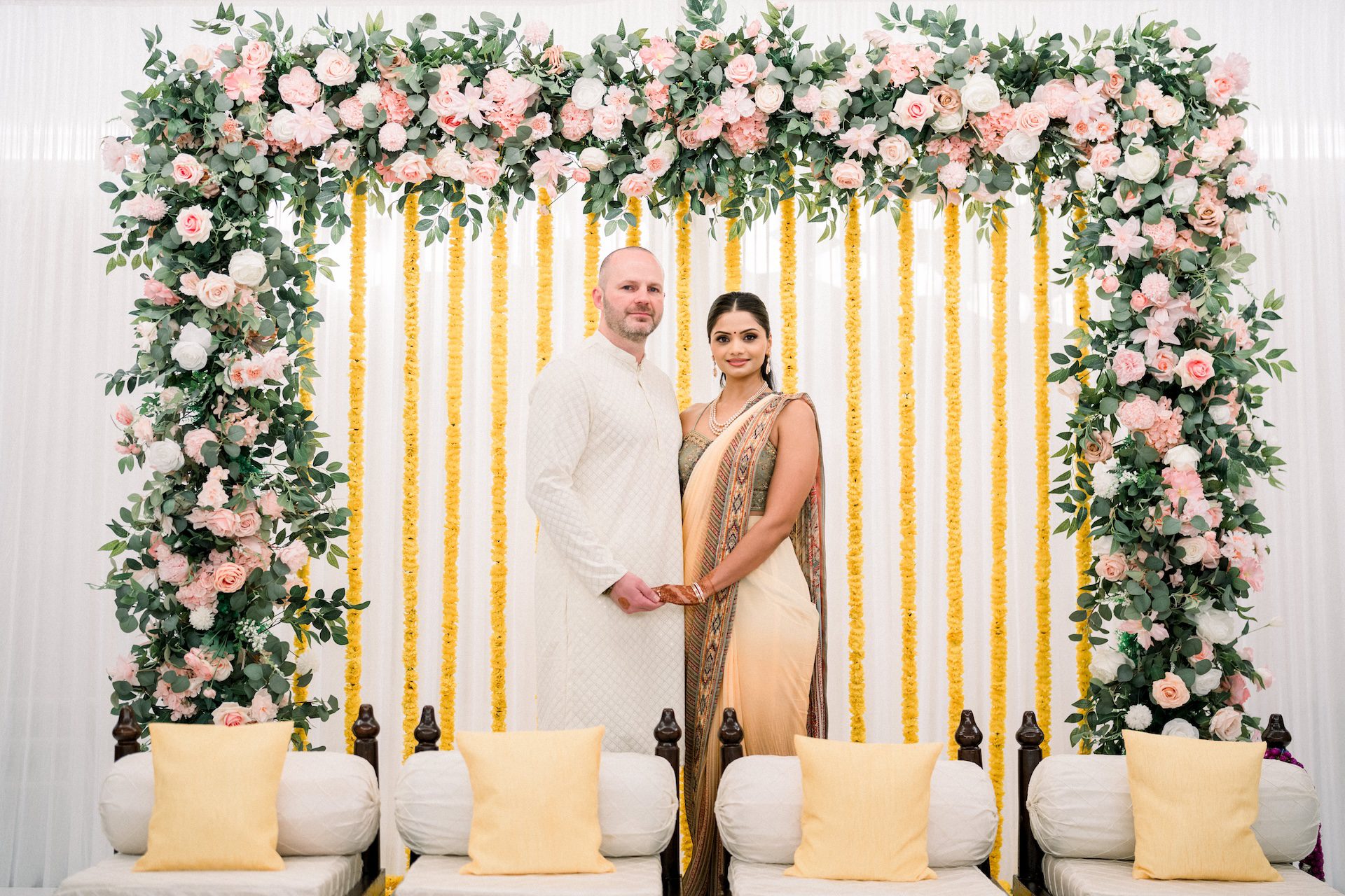 haldi ceremony decor couple celebration ptaufiq photography