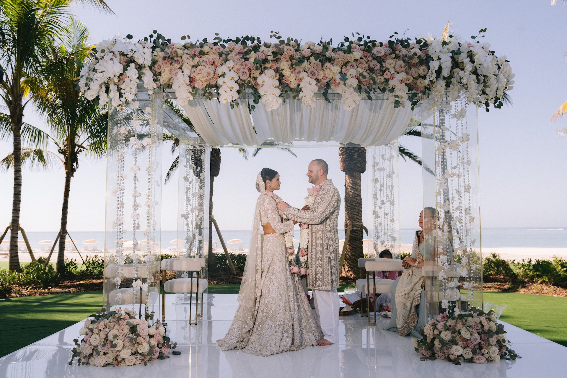 luxury outdoor wedding decor couple romantic ptaufiq photography