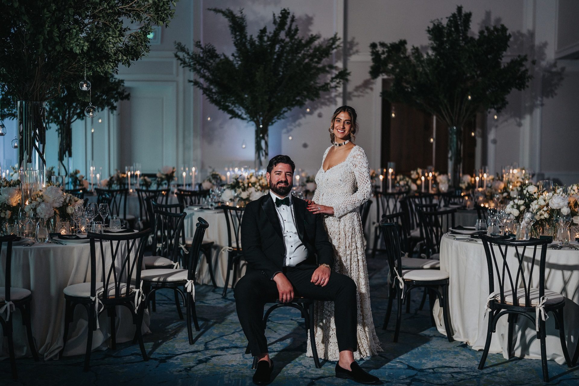 mint to be events couple reception setup ptaufiq photography