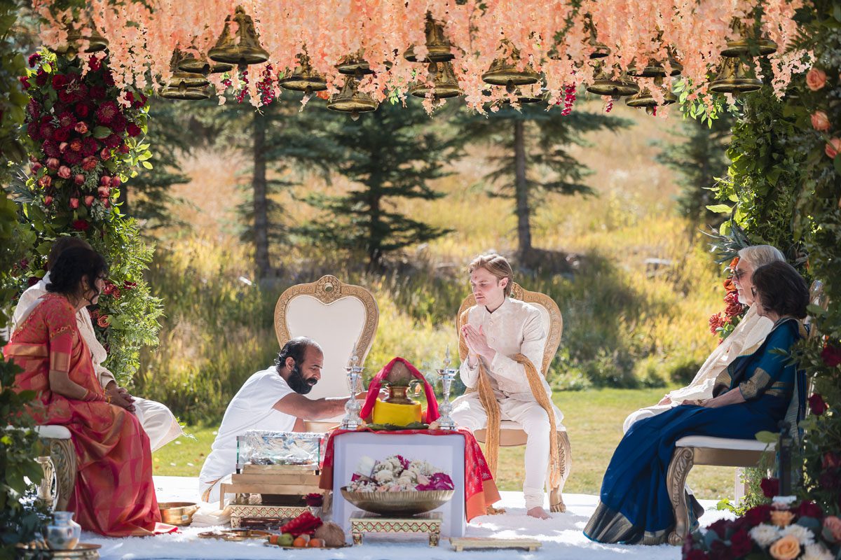 ptaufiq Indian wedding Beaver Creek Colorado Ceremony 7