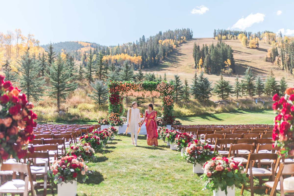 ptaufiq Indian wedding Beaver Creek Colorado Ceremony 9