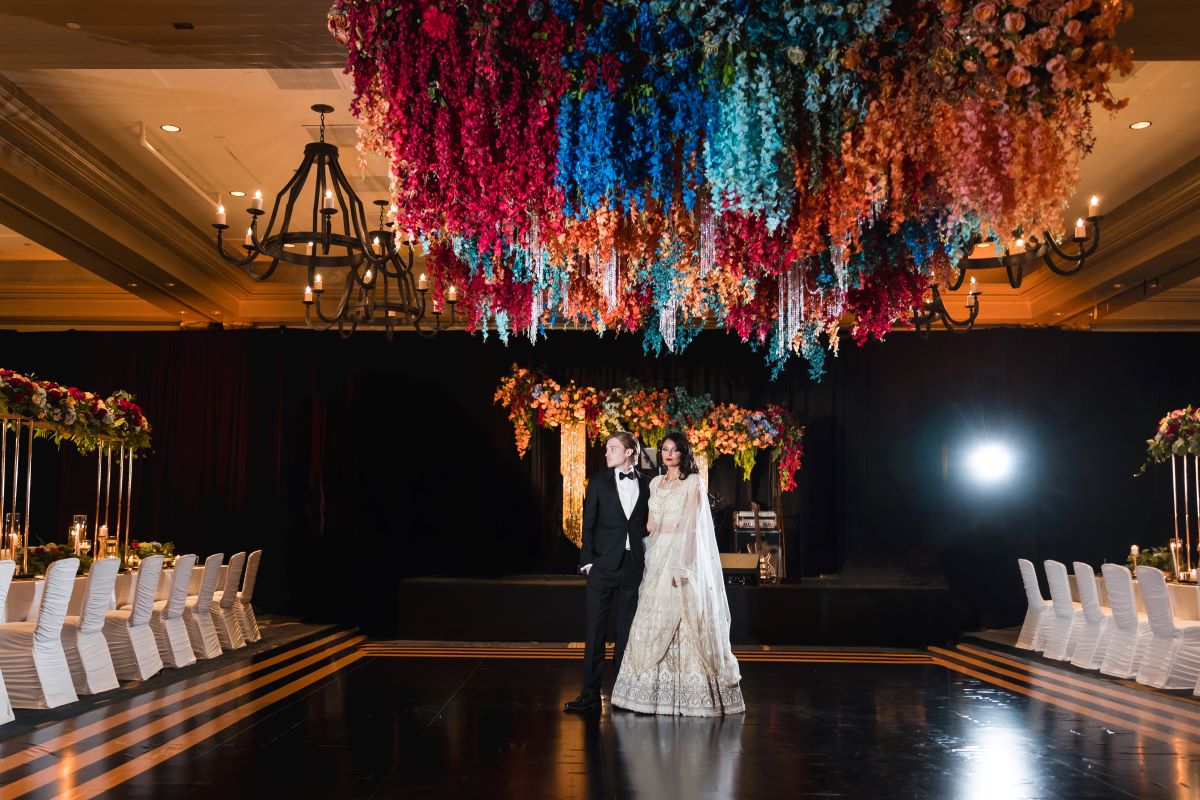 ptaufiq Indian wedding Beaver Creek Colorado reception 12