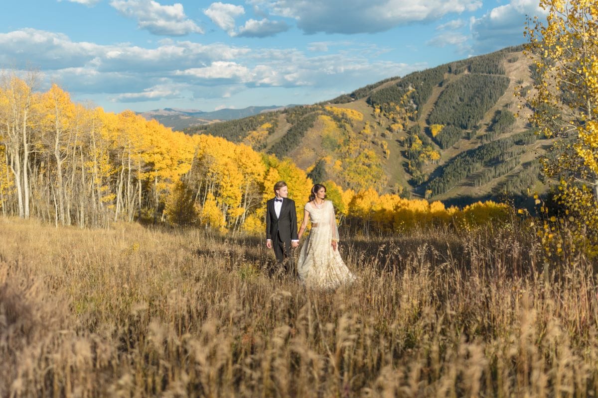 ptaufiq Indian wedding Beaver Creek Colorado reception 9