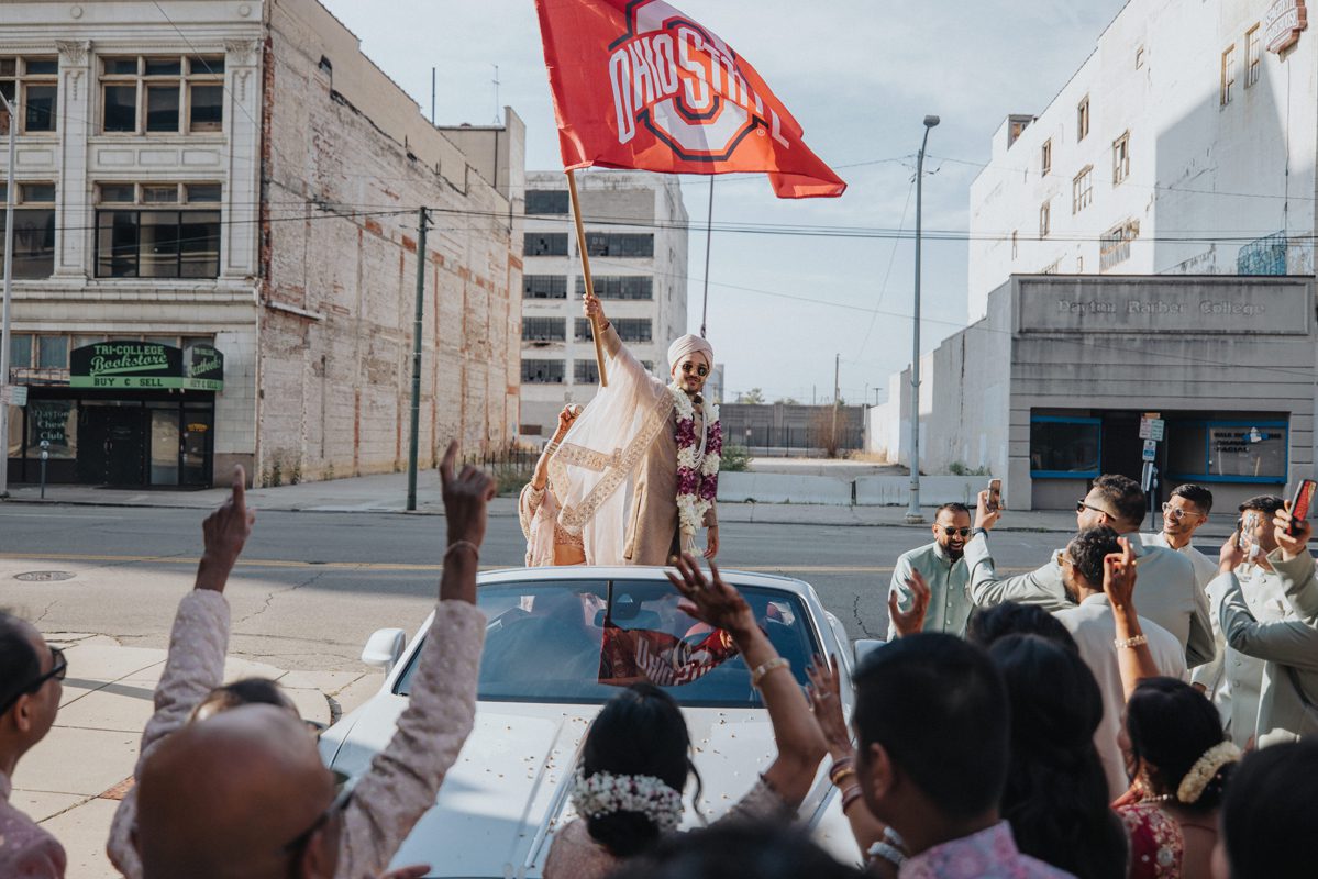 ptaufiq Indian wedding Dayton Arcade Events Ohio Baraat 2