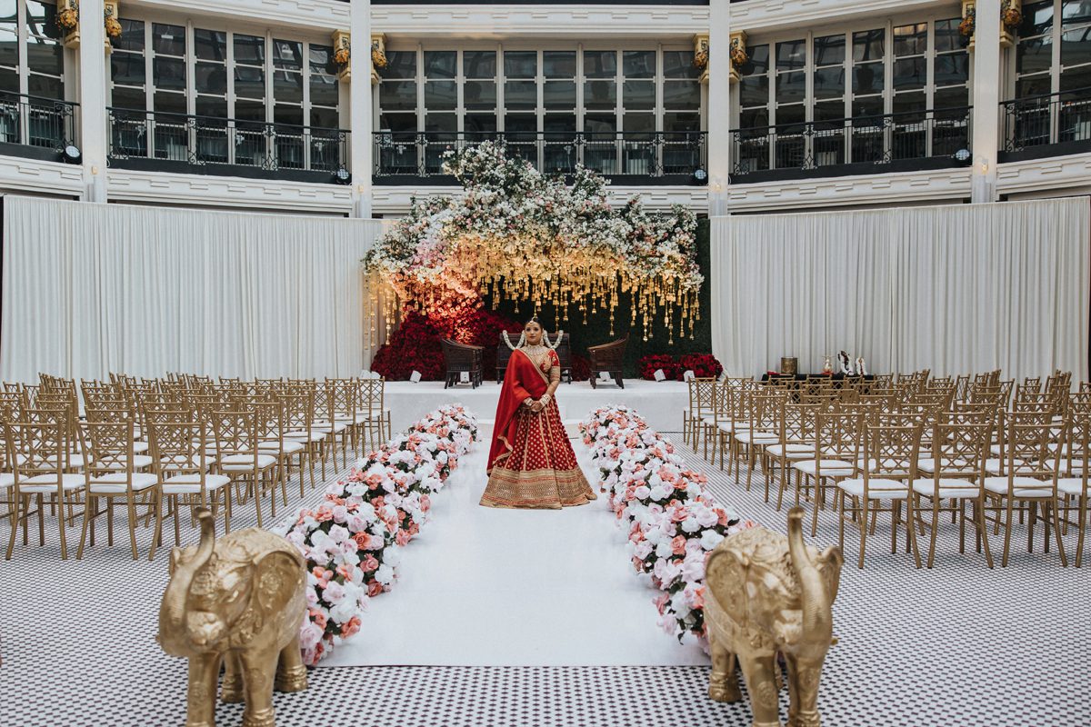 ptaufiq Indian wedding Dayton Arcade Events Ohio First Look 6