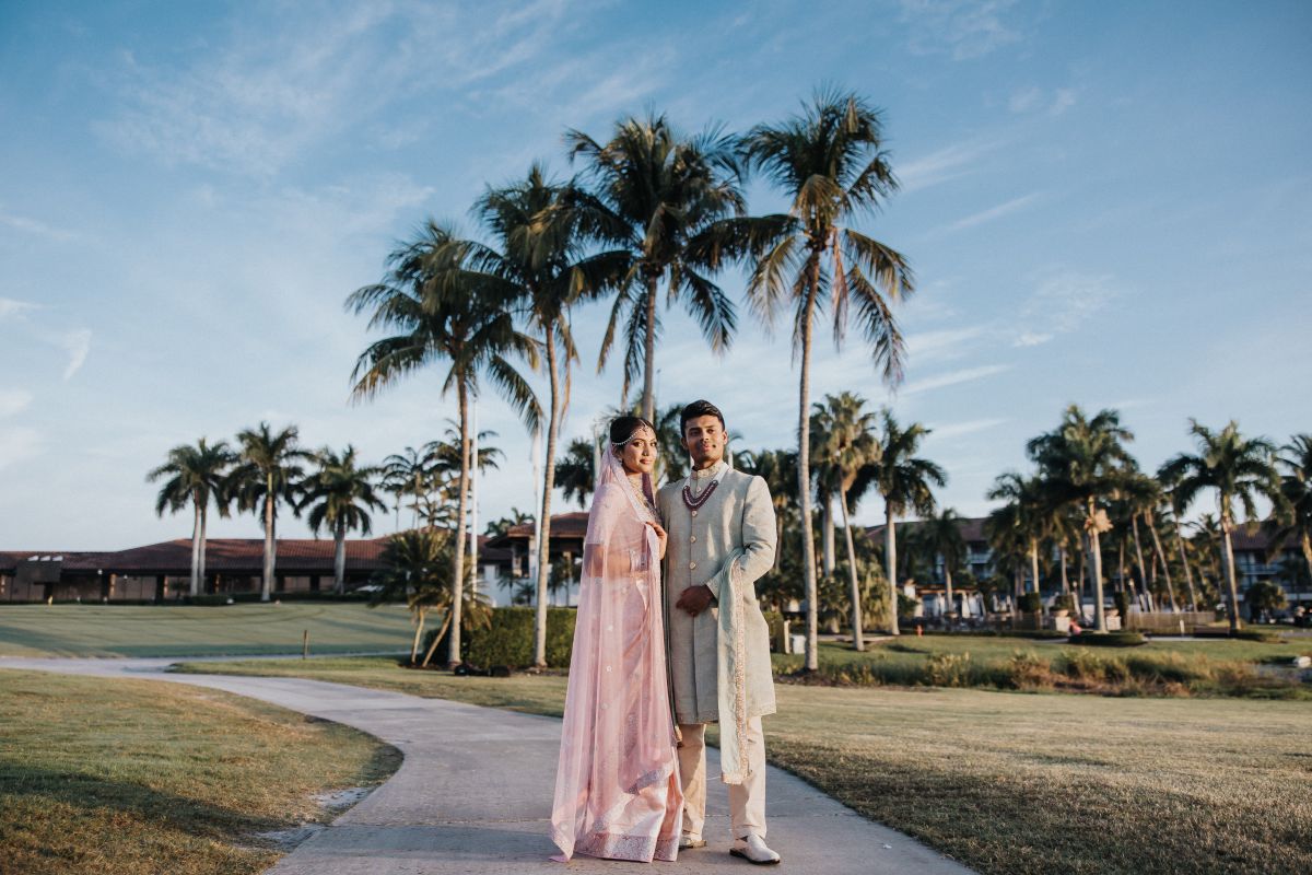 ptaufiq Indian wedding PGA National Resort in West Palm Beach Florida First Look 1