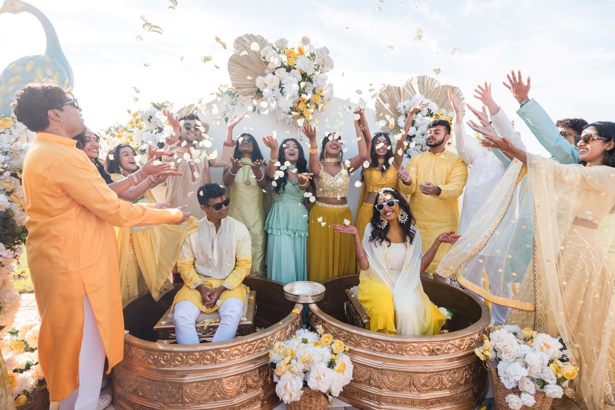 ptaufiq Indian wedding PGA National Resort in West Palm Beach Florida Haldi 3