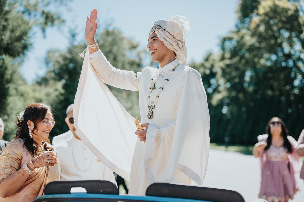 ptaufiq Indian wedding Shadowbrook at Shrewsbury New Jersey Baraat 8