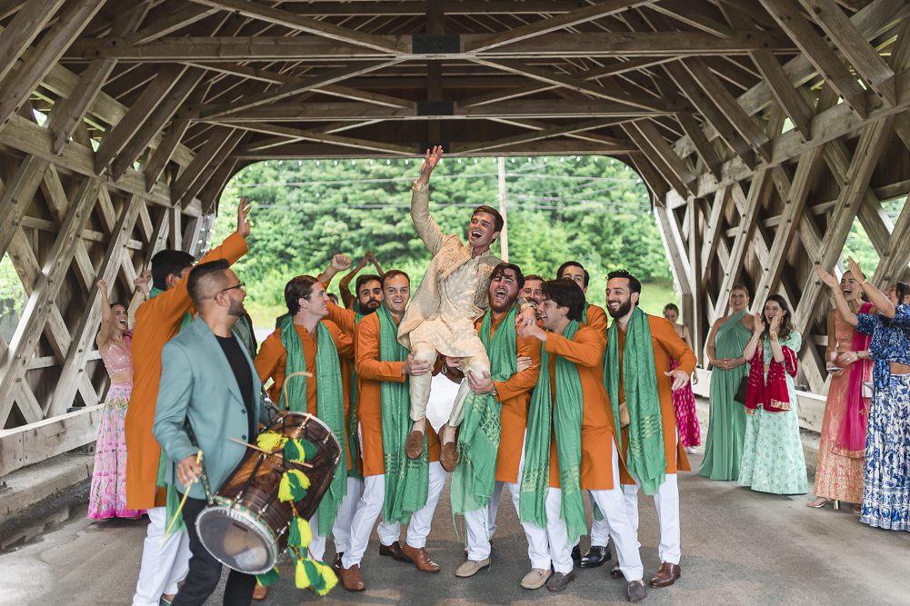 ptaufiq Indian wedding The Hermitage Inn Vermont Baraat 2