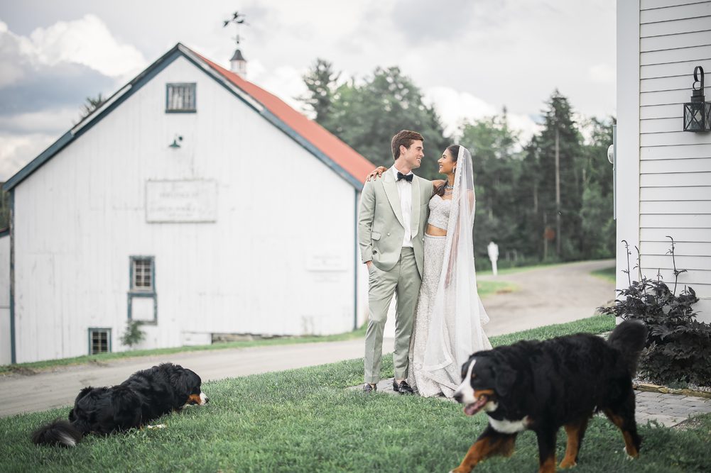 ptaufiq Indian wedding The Hermitage Inn Vermont First Look 1