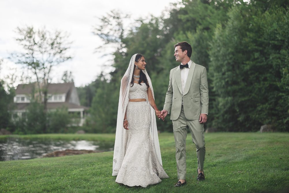 ptaufiq Indian wedding The Hermitage Inn Vermont First Look 2