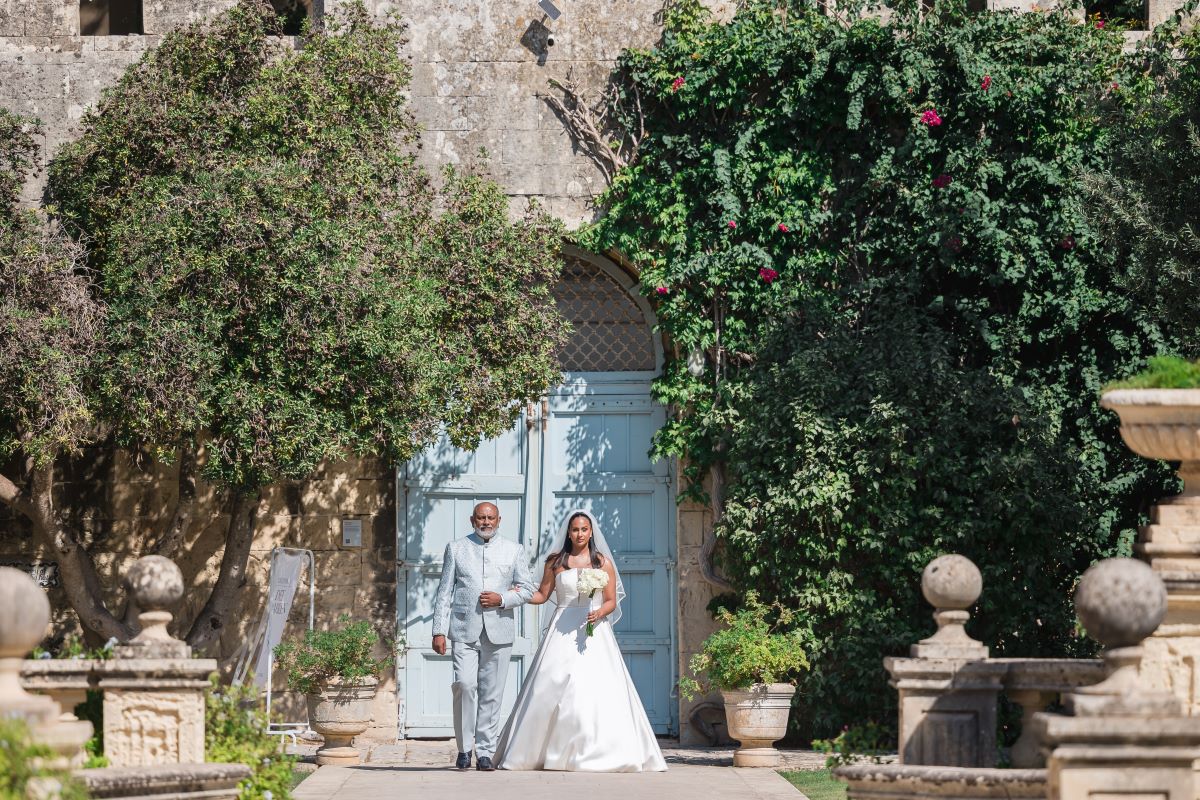 ptaufiq Indian wedding Villa Bologna Malta Ceremony 1