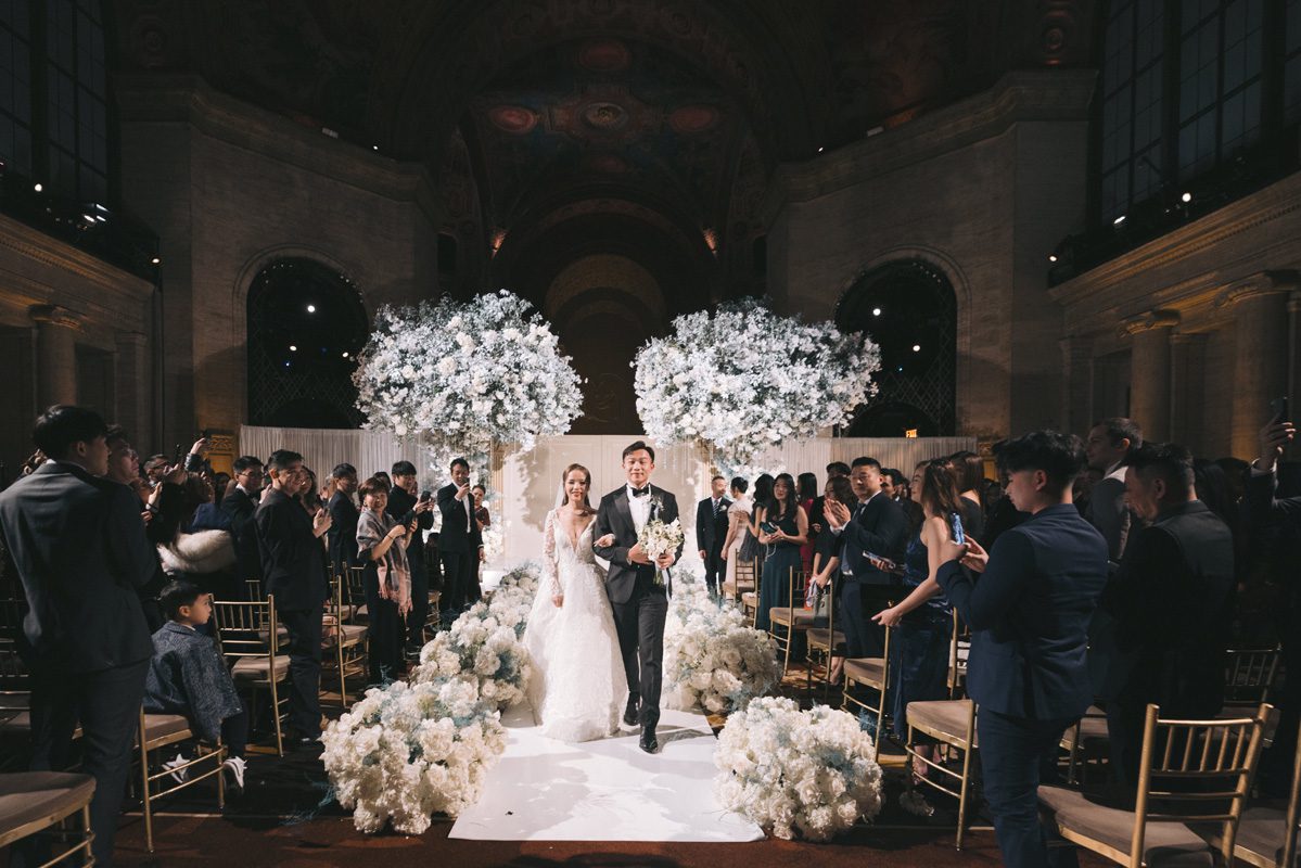 ptaufiq chinese wedding Cipriani New York Ceremony 2
