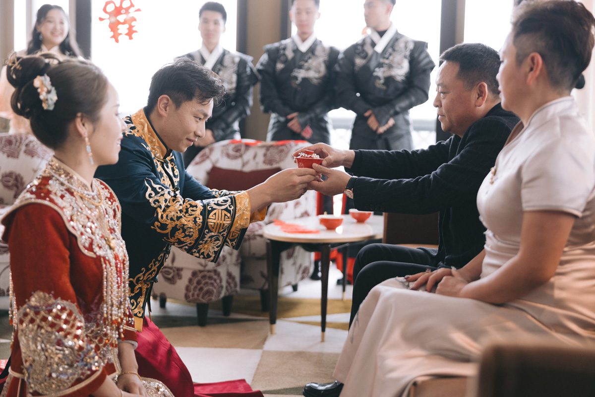 ptaufiq chinese wedding Cipriani New York chinese ceremony 3