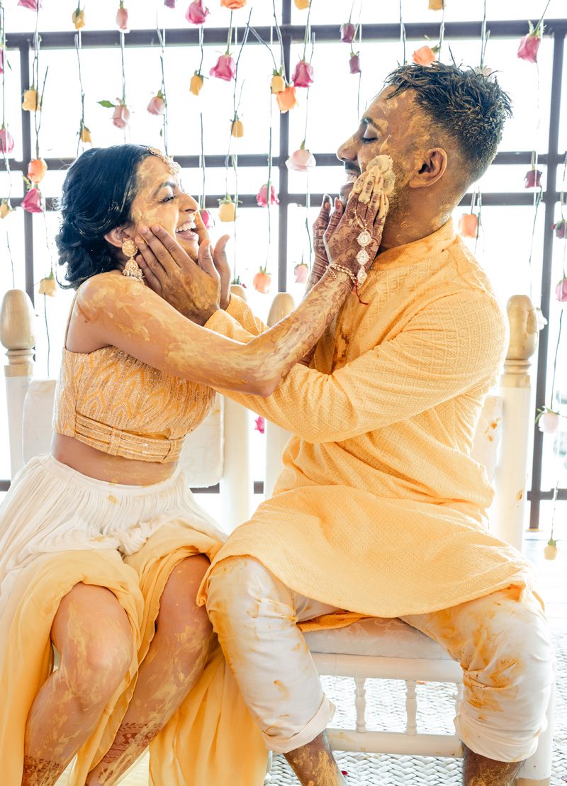 ptaufiq indian wedding Generations Riviera Maya Cancun Haldi 5