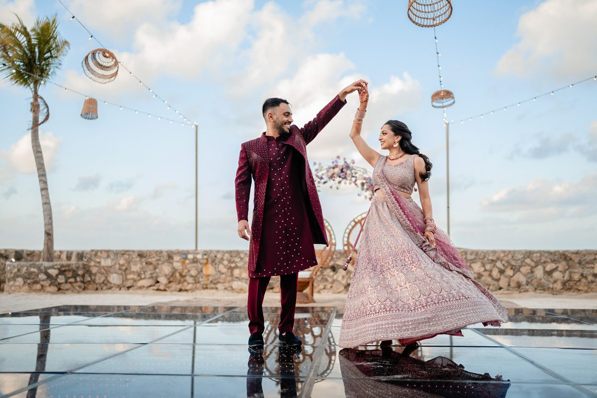 ptaufiq indian wedding Generations Riviera Maya Cancun Sangeet 5