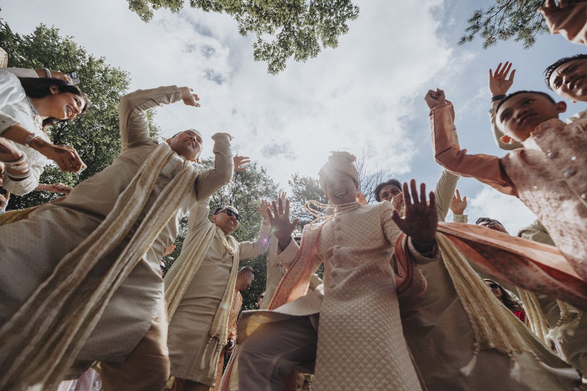 ptaufiq indian wedding Glenmere Mansion New York Baraat 5