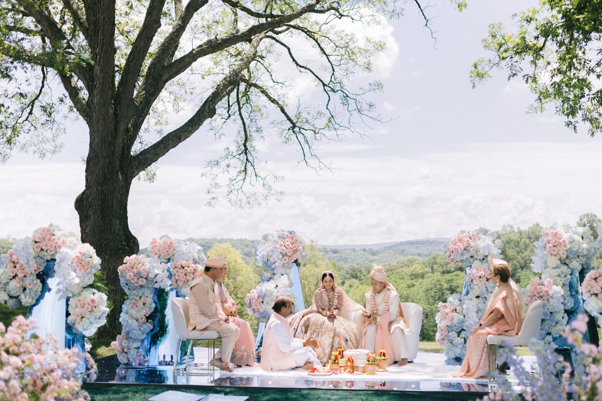 ptaufiq indian wedding Glenmere Mansion New York Ceremony 17