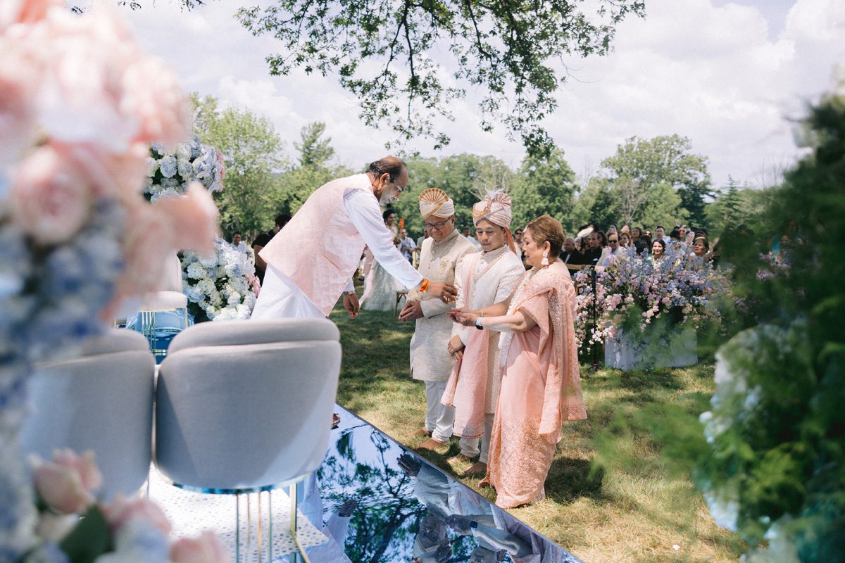 ptaufiq indian wedding Glenmere Mansion New York Ceremony 7