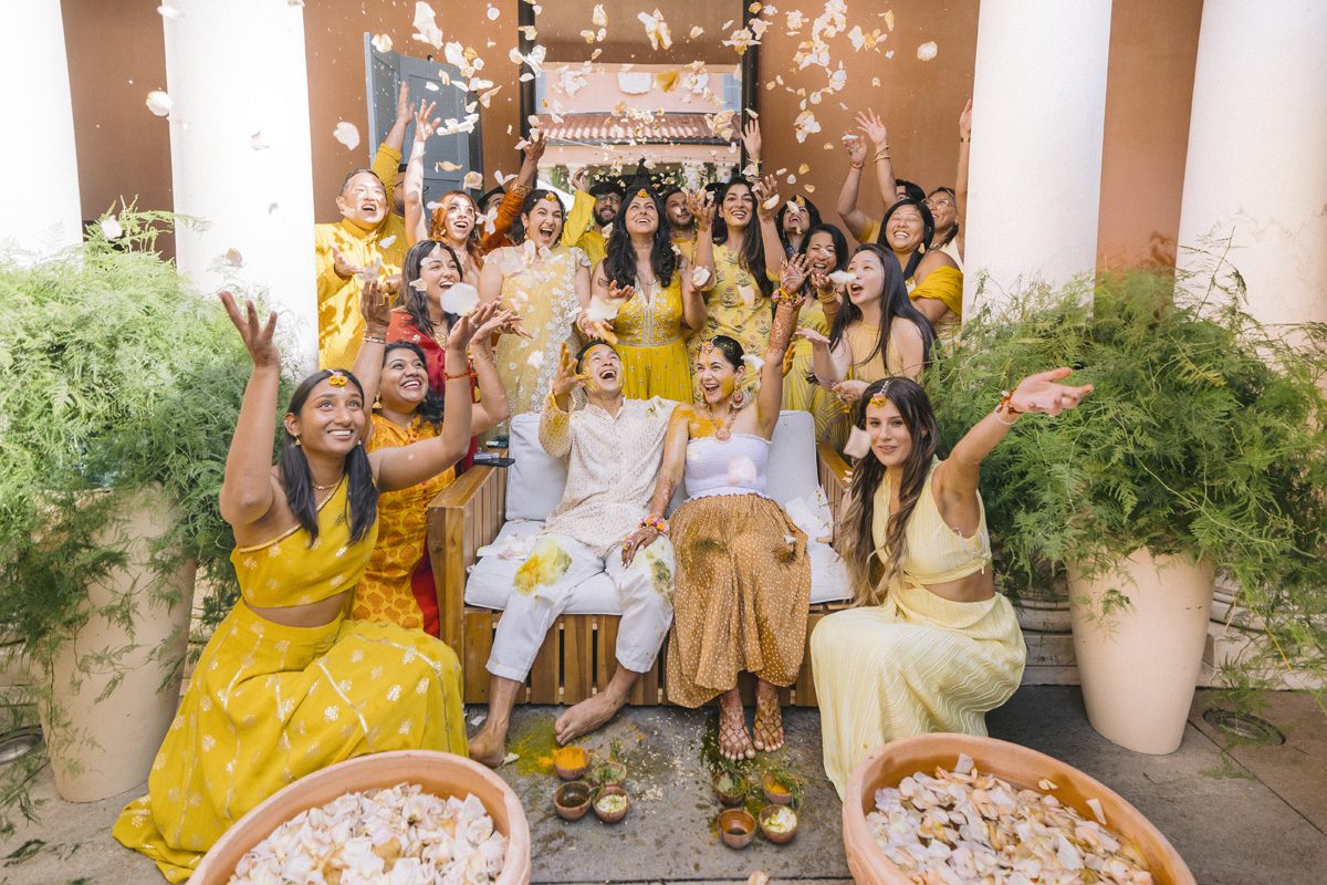 ptaufiq indian wedding Glenmere Mansion New York Haldi 4