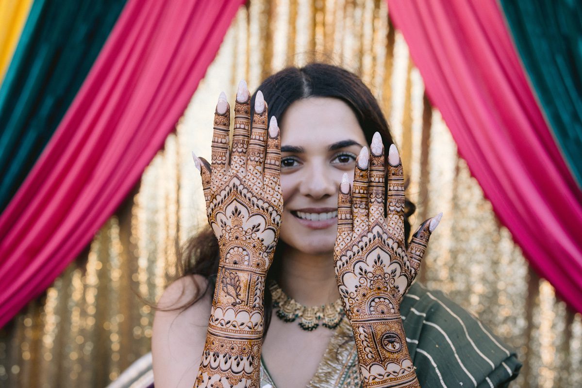 ptaufiq indian wedding Glenmere Mansion New York Mehendi 2