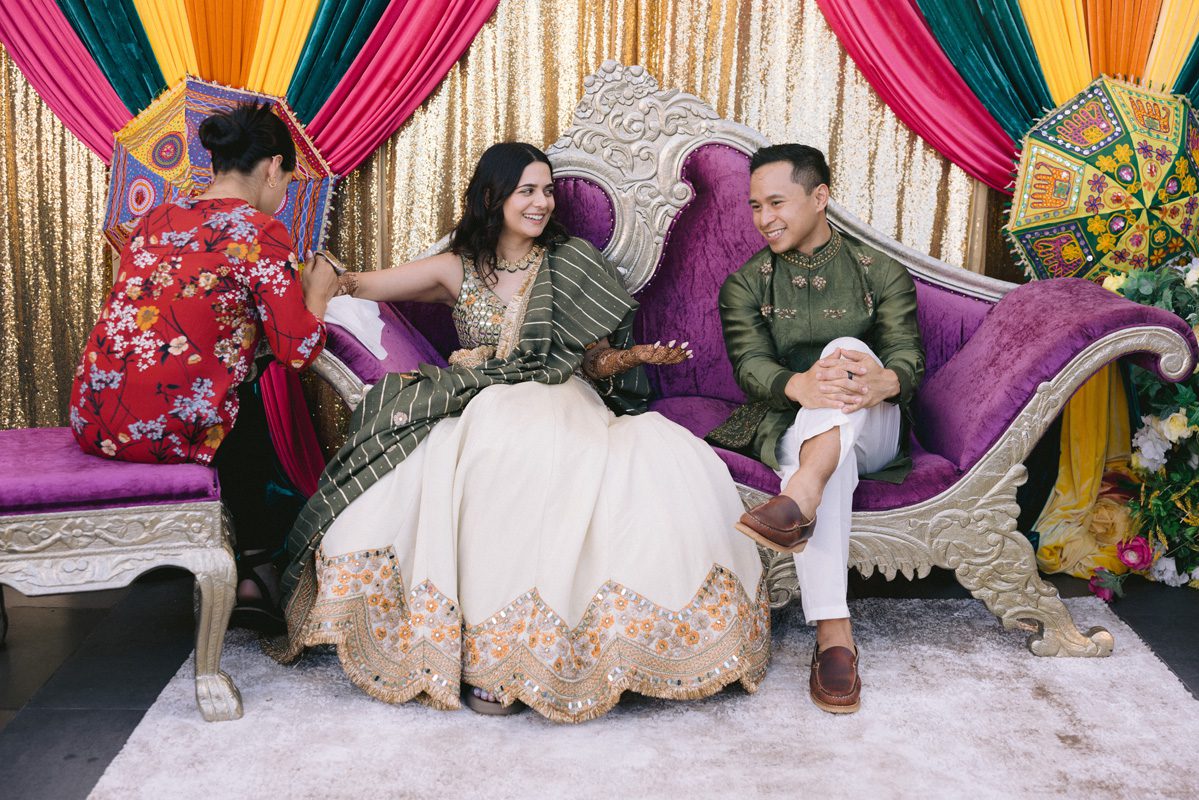 ptaufiq indian wedding Glenmere Mansion New York Mehendi 5