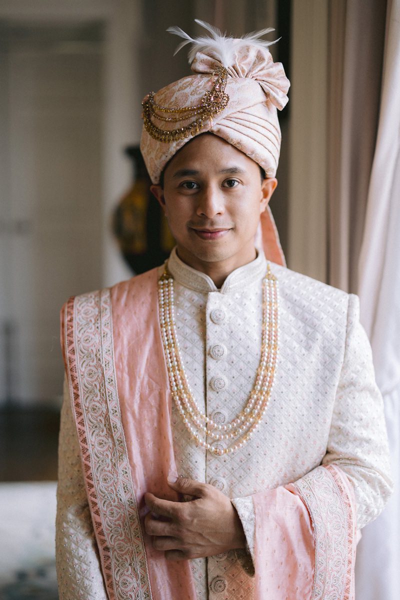 ptaufiq indian wedding Glenmere Mansion New York Preparation 8