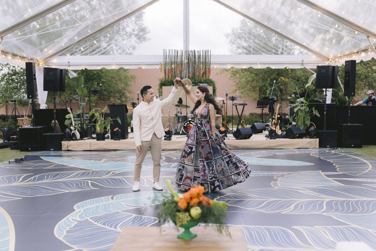 ptaufiq indian wedding Glenmere Mansion New York Sangeet 8