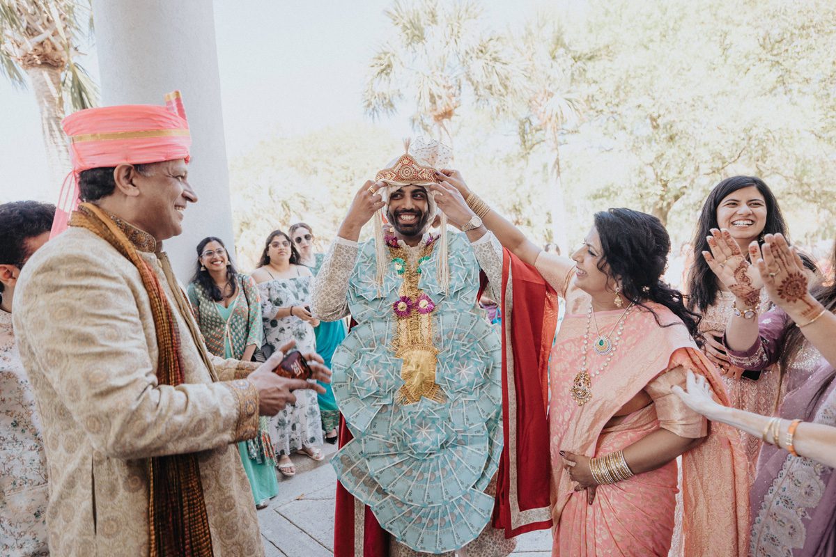 ptaufiq indian wedding Isle of Palms baraat 4