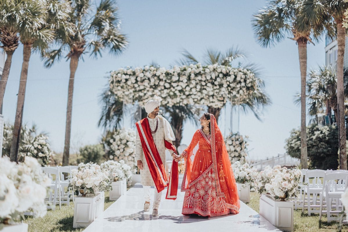 ptaufiq indian wedding Isle of Palms ceremony 5 1