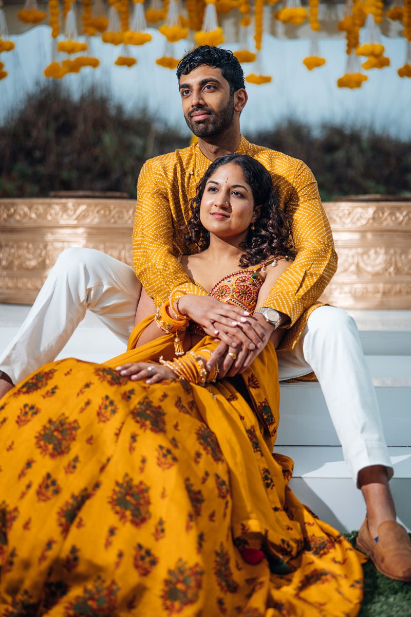 ptaufiq indian wedding Isle of Palms haldi 1