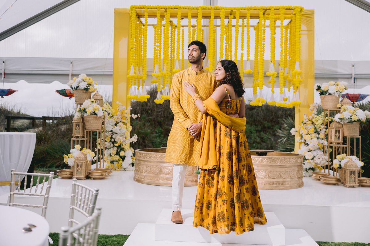 ptaufiq indian wedding Isle of Palms haldi 2