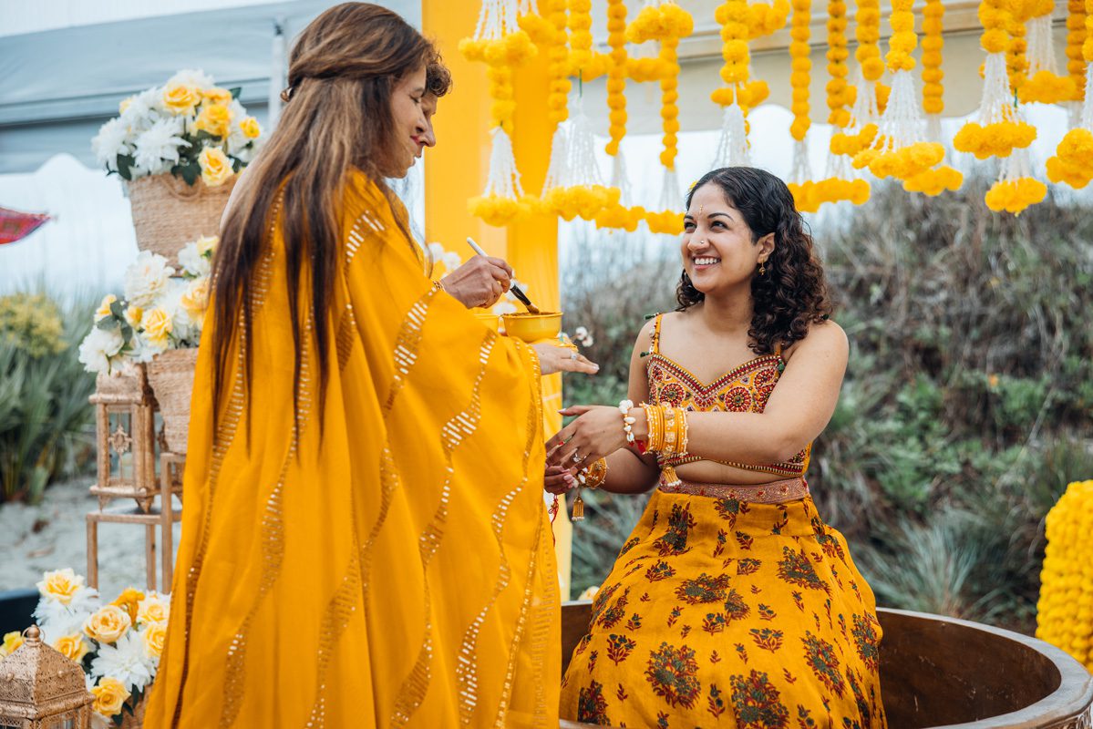 ptaufiq indian wedding Isle of Palms haldi 5