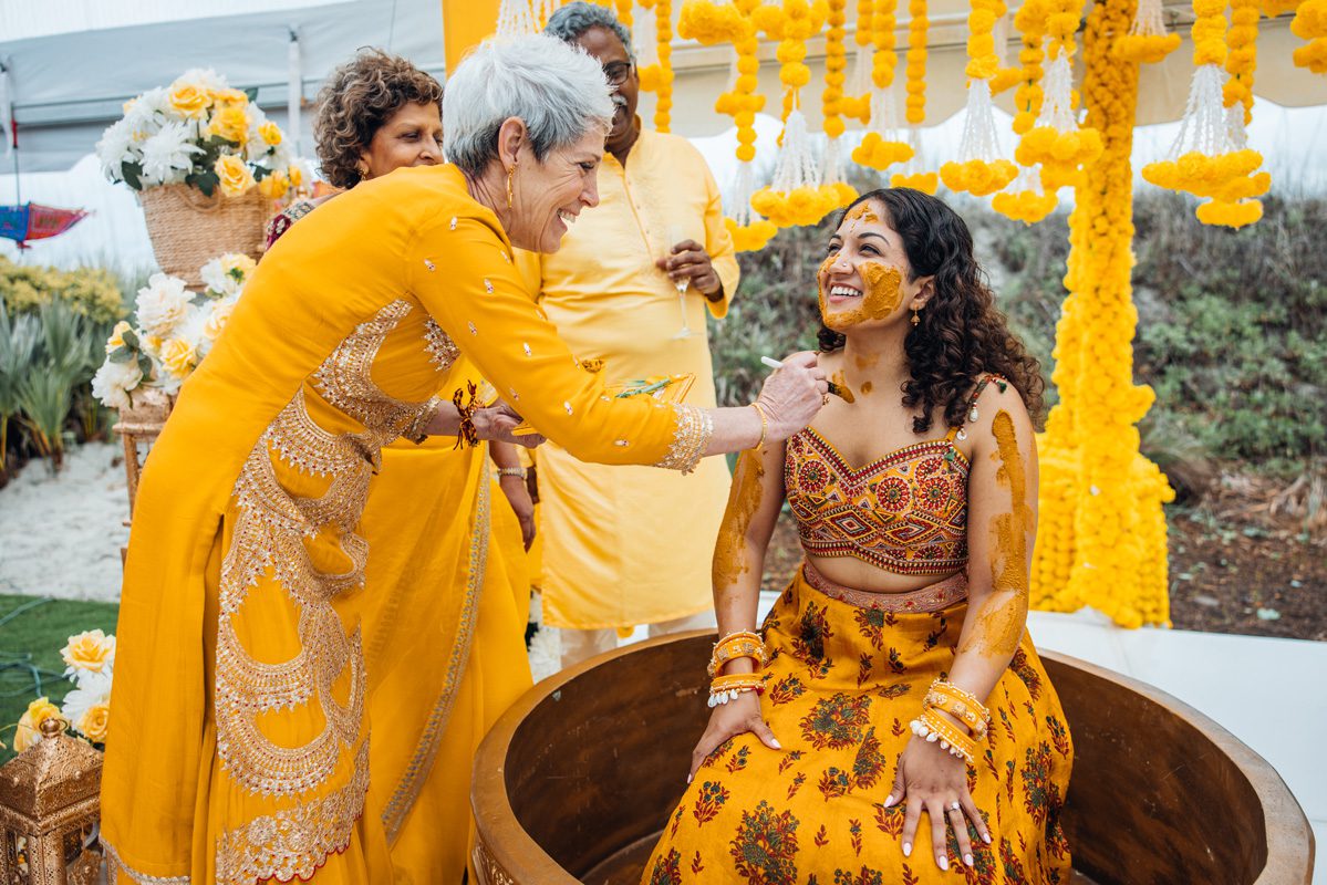 ptaufiq indian wedding Isle of Palms haldi 8