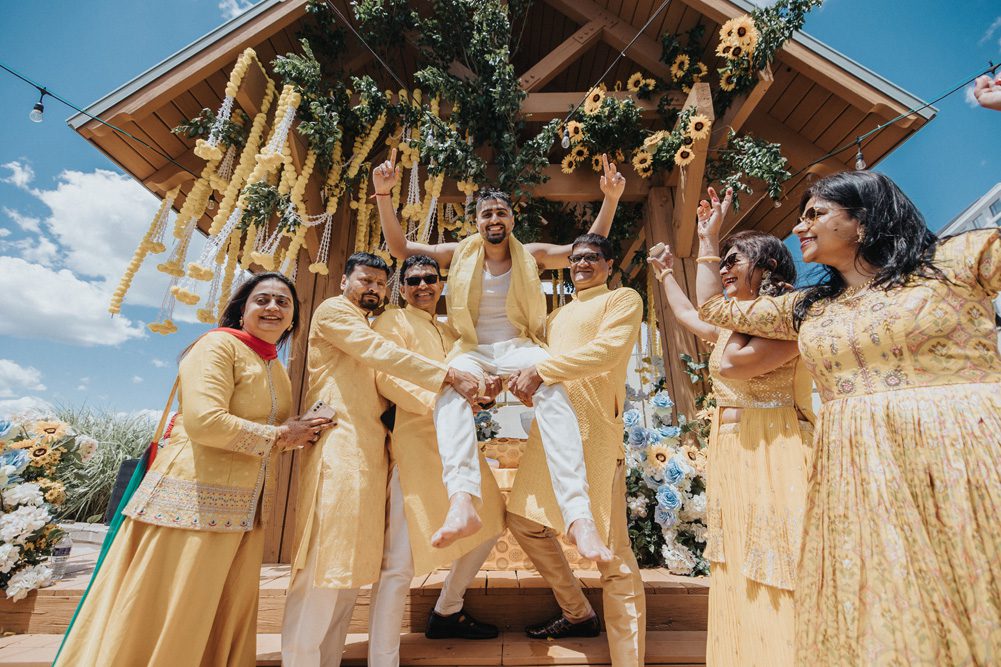 ptaufiq indian wedding Norfolk Waterside Marriot Haldi 1