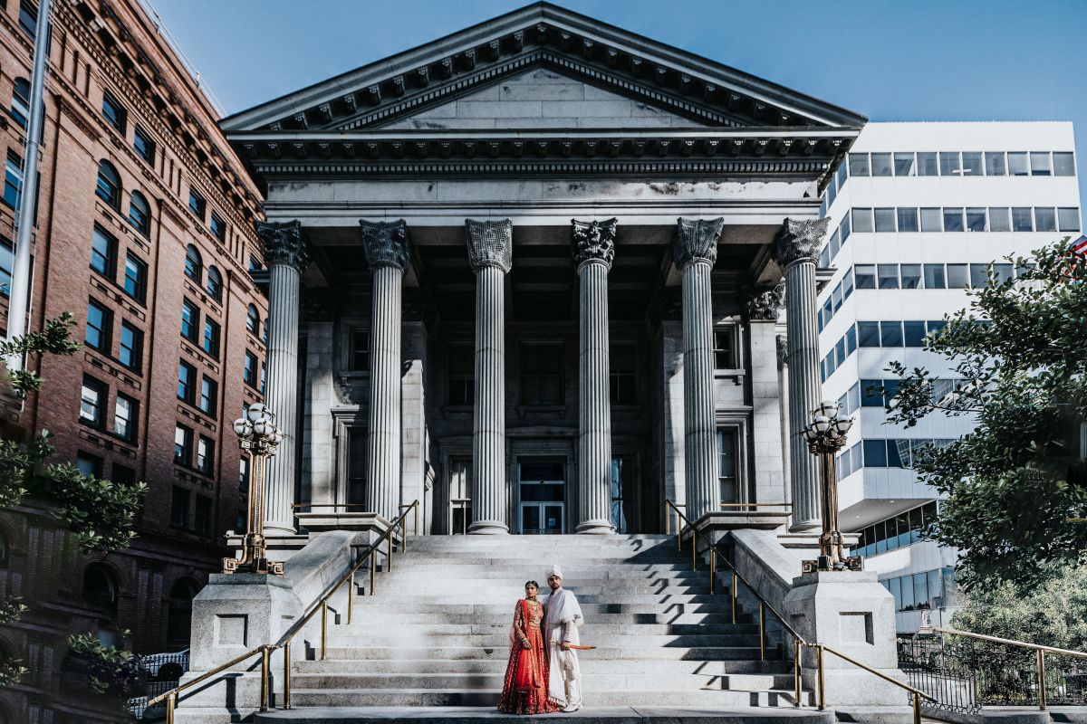 ptaufiq indian wedding Norfolk Waterside Marriot first look 5