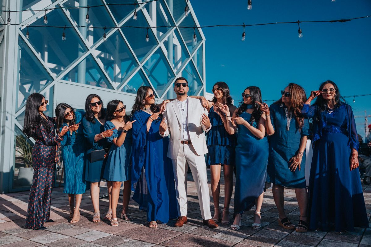 ptaufiq indian wedding Norfolk Waterside Marriot welcome dinner 1