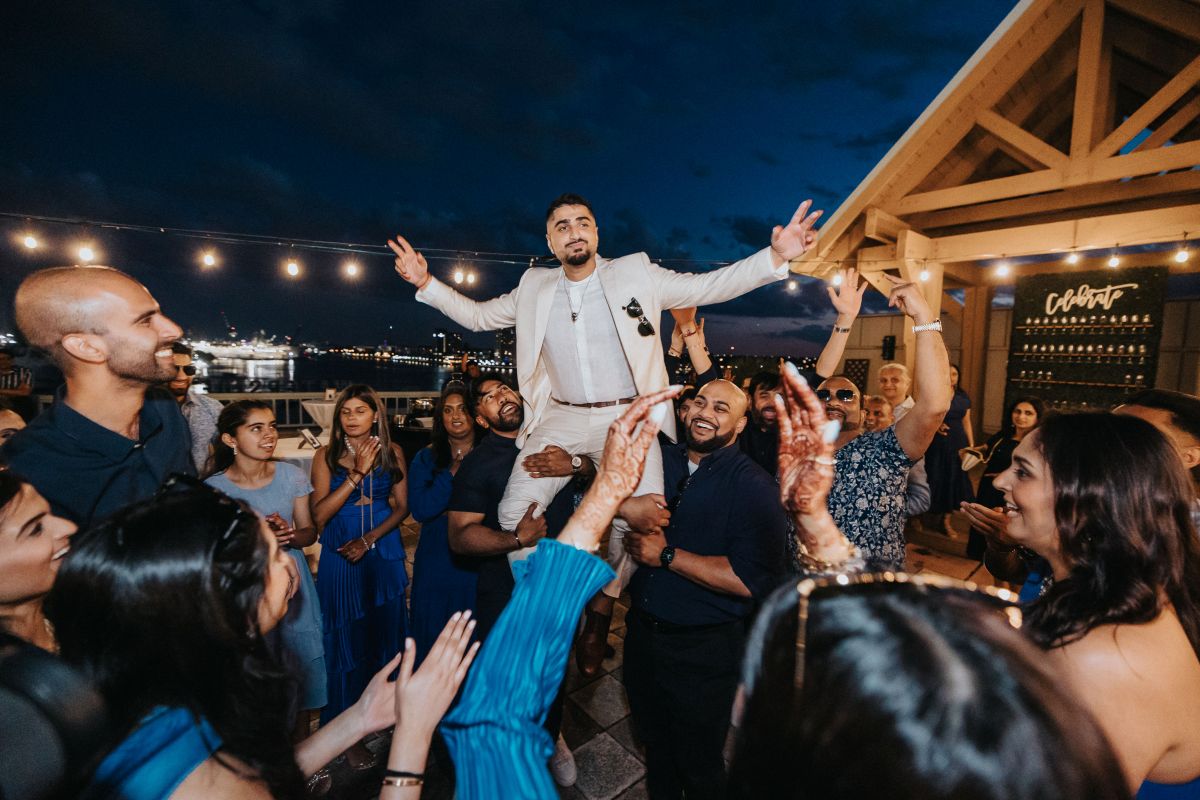 ptaufiq indian wedding Norfolk Waterside Marriot welcome dinner 2