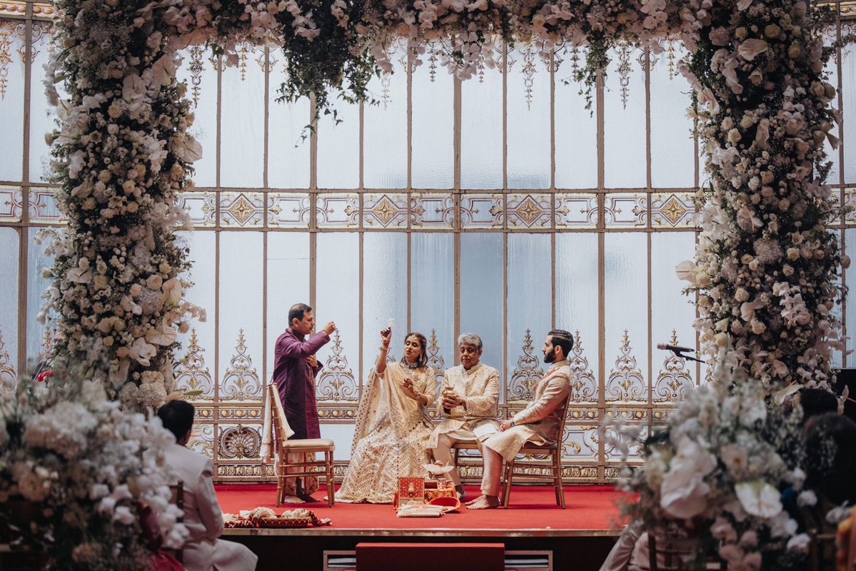 ptaufiq indian wedding casino de madrid spain ceremony 7